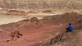 Mushroom and a half rock formation at Timna park , Israel